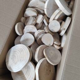 Rustic Conifer Log Slice Set Natural Wood Discs For Crafts & Decor - thumbnail 3