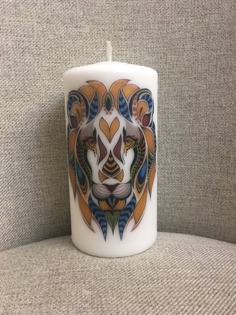 Unique Lion Candle, Personalized Candle Favor, Lion Gift, Customized Gift Idea, For Her, Him, Unusual - image 1