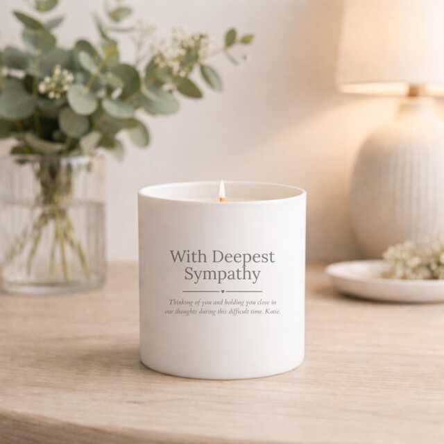 With Deepest Sympathy Candle Gift- Sou -150G- 250G- Refill- Tea Light Holder - image 1
