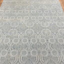 8x10 Grey Modern Design Hand Knotted Wool Soft Touch Transitional Rug , #7628 - 242x300 cms. Free Shipping - thumbnail 3