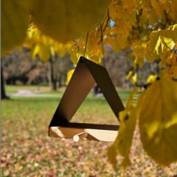 Modern Bird Feeder - House Hanging Minimalist Lover Garden Decor Shelter - thumbnail 3