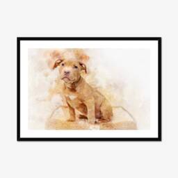 Custom Watercolour Dog Portrait, Pet Print, Lover Gift, Portrait From Photo, Painting, Memorial - thumbnail 2