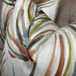 Leaves Cushion Cover, Scatter Pillow Alvaro Fabric By Harlequin Palm Trees 100% Satin Cotton Handmade in UK Double Sided - thumbnail 3