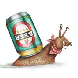 Pale Snail Beer Kitchen Wall Art - Funny Ale Gallery Print - thumbnail 3