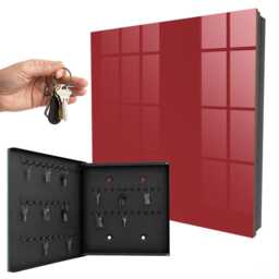 Burgundy Color Key Cabinet For Home, Claret Box Minimalist Backgrounds & Patterns, Lovers Of Expressive Arrangements
