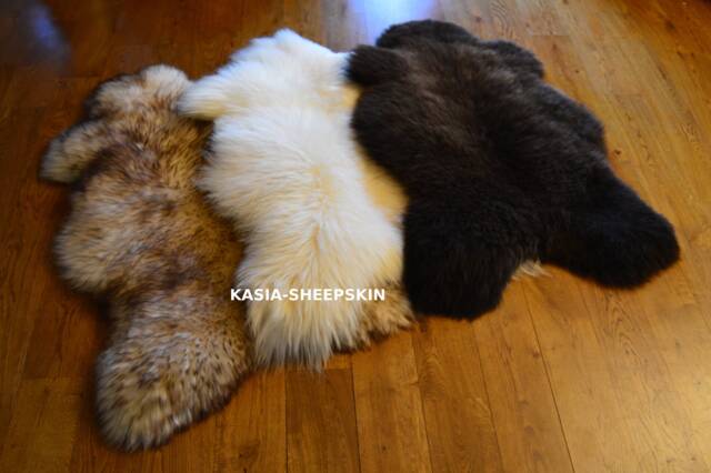Natural Sheepskin Rug Genuine Fur Shag Rug - image 1