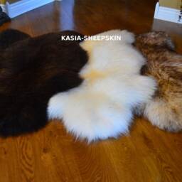 Natural Sheepskin Rug Genuine Fur Shag Rug - thumbnail 3