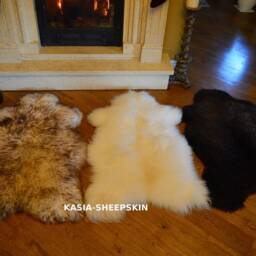 Natural Sheepskin Rug Genuine Fur Shag Rug - thumbnail 2