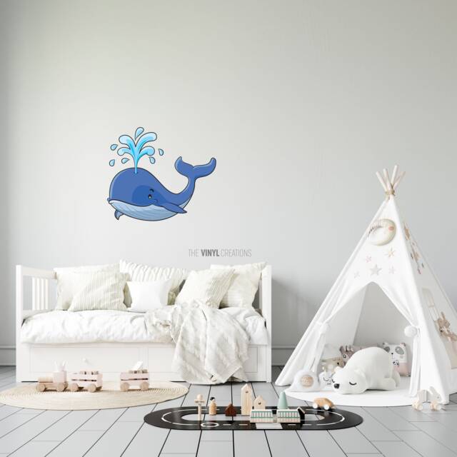 Whale Art - Wall Decor Thevinylcreations Underwater Stickers Ocean Decal Sea - image 1