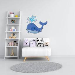Whale Art - Wall Decor Thevinylcreations Underwater Stickers Ocean Decal Sea - thumbnail 2