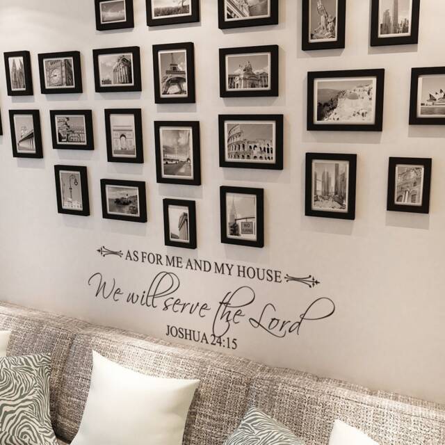 As For Me & My House We Will Serve The Lord Wedding Gift Living Room Wall Decor Farmhouse Home Entry Sign - 179 - image 1