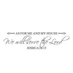 As For Me & My House We Will Serve The Lord Wedding Gift Living Room Wall Decor Farmhouse Home Entry Sign - 179 - thumbnail 3