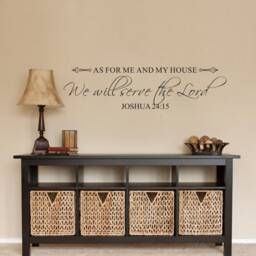 As For Me & My House We Will Serve The Lord Wedding Gift Living Room Wall Decor Farmhouse Home Entry Sign - 179 - thumbnail 2