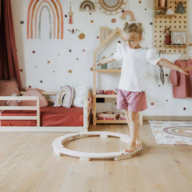Gifts For Daughter Son Baby Mobile Kids Balance Board Kids Play Set, Balance Beam Set Montessori Toy Furniture - image 1