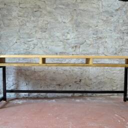 Industrial Office Desk With Storage, Bespoke Handmade Furniture Made To Measure in Scotland - thumbnail 2