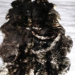 On Sale Quatro Sheepskin Rug - Long Rug Shaggy Chair Cover Area Black Carpet - thumbnail 3