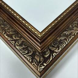 Dahlia Bronze Ornate Photo, Picture Frame With Black Mount - thumbnail 3
