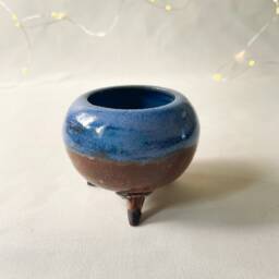 Tripod Planter, Planter With Legs, Mini Ceramic Drainage, Flower Pot, Three Legged Succulent - thumbnail 3