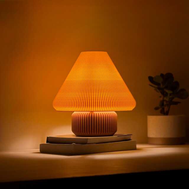 Minimalist Table Lamp With Warm Glow - Modern Bedside & Desk Lamp, Cozy Ambient Lighting, E26, E27 Bulb Holder - image 1