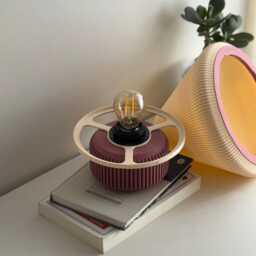 Minimalist Table Lamp With Warm Glow - Modern Bedside & Desk Lamp, Cozy Ambient Lighting, E26, E27 Bulb Holder - thumbnail 4