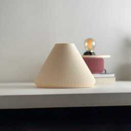 Minimalist Table Lamp With Warm Glow - Modern Bedside & Desk Lamp, Cozy Ambient Lighting, E26, E27 Bulb Holder - thumbnail 3