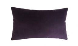 Purple Velvet Suede Decorative Throw Pillow Cover/Case Cushion 12x20 - thumbnail 1