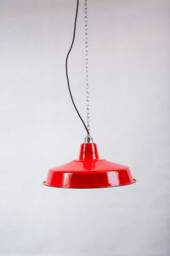 Factory Lamp 41 cm Enamel Enamel Red - thumbnail 1