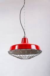 Factory Lamp 41 cm Enamel Enamel Red - thumbnail 3