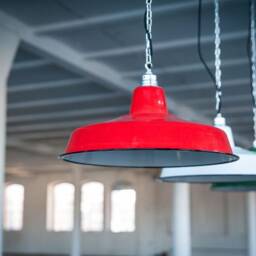 Factory Lamp 41 cm Enamel Enamel Red - thumbnail 4