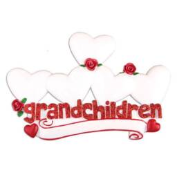 Personalised Resin Hanging Decoration , Christmas, Grandchildren 4 Or 5, Personalized - thumbnail 3