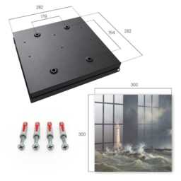 stormy Sea Wall Mounted Key Cabinet, Gray Box For Wall, Realistic Landscapes, Lovers Of The & Adventure - thumbnail 4