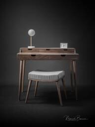 Solid Walnut Vanity , Dressing Table Desk