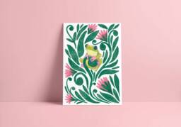 La Rana - Tree Frog Amphibian Colorful Home Decor Bright Printsposter, Illustration - thumbnail 1