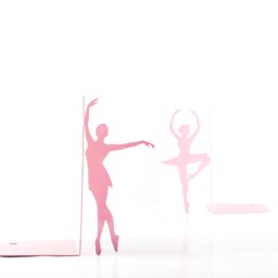 Pink Metal Bookends Ballerinas - Pass?? Simple Ballet Nursery Theme - thumbnail 2