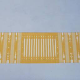Multiple Sizes Yellow Stripes Rug Runner - Hand Woven Runner - thumbnail 2