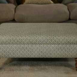 Green Ottoman Lounge Footstool - Victoria Design - thumbnail 2