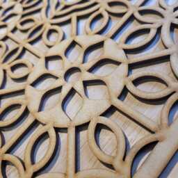 Laser-Cut Mdf Mandela Screen Radiator Cabinet Panel, Wall Art Many Sizes 0002 - thumbnail 2