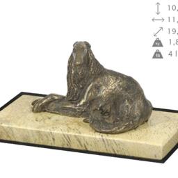 Borzoi, Russian Wolfhound , Dog Sand Marble Base Statue, Limited Edition, Artdog. Made Of Cold Cast Bronze. Perfect Gift. Limited Edition - thumbnail 4
