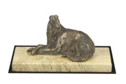 Borzoi, Russian Wolfhound , Dog Sand Marble Base Statue, Limited Edition, Artdog. Made Of Cold Cast Bronze. Perfect Gift. Limited Edition