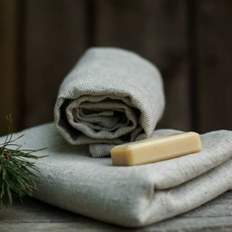Natural Heavy Linen Towels Rustic Taupe Men's Pre Washed Sauna Raw Eco Friendly Bath Sheet Sustainable Body Beach Throw - thumbnail 4