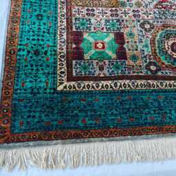 Handwoven Wool Mamluk Rug Traditional Afghan Rug - 9.8 X 6.8 Ft - thumbnail 2
