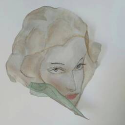 Woman Portrait Living Room Decor Wall Art Gift For Her Wire Mesh Ooak Metal Sculpture Hanging Decor - thumbnail 1