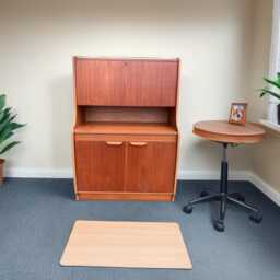 Mid-Century Teak Writing Bureau Drawers/ Writers Desk/ Vintage Cabinet/ 1960's 1970's - thumbnail 3