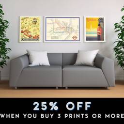 London Subway Underground Poster - Harry Beck's Tube Map Vintage Print 1933 Antique British Map Retro - thumbnail 2