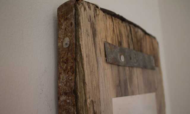 Reclaimed Wood Photo Frame - Wabi Sabi Industrial Home Chic Brighton Beach Decor One Of A Kind - image 1