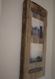 Reclaimed Wood Photo Frame - Wabi Sabi Industrial Home Chic Brighton Beach Decor One Of A Kind - thumbnail 2