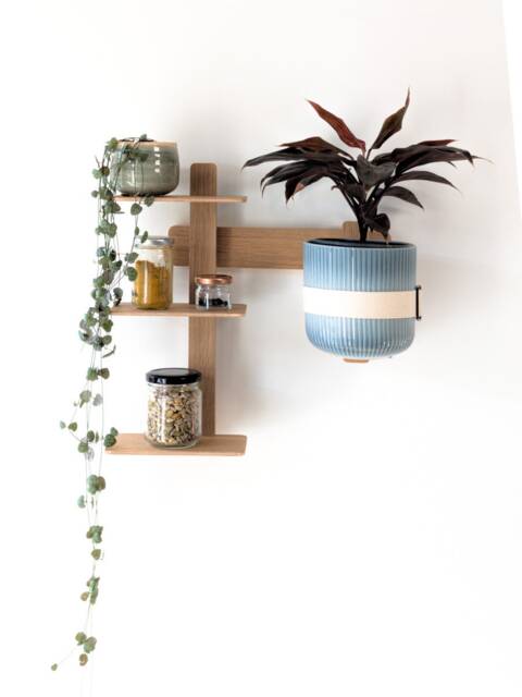 Modular & Elegant Wall Storage With Small Shelves Flower Pot Holder To Organize Your Walls Made in France - image 1