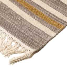 Handwoven Wool Kilim Rug Modern Turkish Flatweave Runner - thumbnail 4