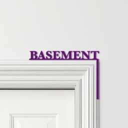 Door Topper Basement Decor Word Quote Various Colours Decorative Sign - Sign, Novelty Wall Decor, Frame Art, Art - thumbnail 4