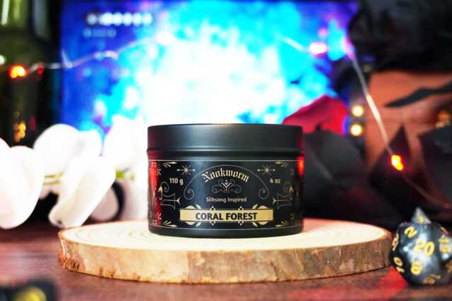 Coral Forest Candle - Silksong Inspired Citrus, Aniseed, Almond, Fruit, Florals, Vanilla, Tonka, Cedar, Amber Vegan, Hand-Poured, 4Oz - image 1